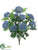 Silk Plants Direct Queen Anne's Lace Bush - Blue - Pack of 12