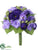 Rose, Hydrangea Bouquet - Purple Lavender - Pack of 12