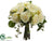Rose Bouquet - Cream Green - Pack of 4