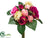 Rose, Hydrangea Bouquet - Beauty Pink - Pack of 6