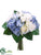 Rose, Hydrangea Bouquet - Blue Cream - Pack of 6