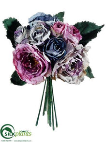 Rose Bouquet - Blue Lilac - Pack of 12