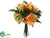 Rose, Viburnum Berry Bouquet - Peach - Pack of 6