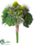 Silk Plants Direct Succulent Bouquet - Green - Pack of 4