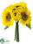 Sunflower Bouquet - Yellow - Pack of 12