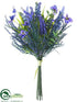 Silk Plants Direct Pansy, Grape Hyacinth Bouquet - Purple Blue - Pack of 12