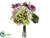 Hydrangea, Rose Bouquet - Lavender Green - Pack of 6