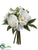 Phalaenopsis Orchid, Peony - White Green - Pack of 4