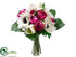 Silk Plants Direct Anemone, Tulip, Ranunculus Bouquet - Cream Beauty - Pack of 6
