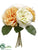 Rose Bouquet - White Papaya - Pack of 6