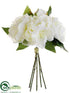 Silk Plants Direct Peony Bouquet - White - Pack of 12