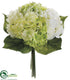 Silk Plants Direct Hydrangea Bouquet - Green Light - Pack of 6