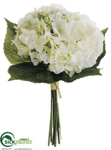 Hydrangea Bouquet - White - Pack of 6