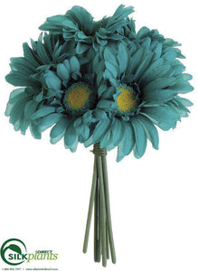 Gerbera Daisy Bouquet - Green Emerald - Pack of 12
