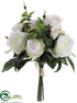 Silk Plants Direct Rose Bouquet - Blush Cream - Pack of 12