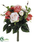 Silk Plants Direct Rose Bouquet - Peach Blush - Pack of 12