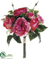 Silk Plants Direct Rose Bouquet - Cerise Rose - Pack of 12