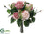 Rose Bouquet - Mauve Cream - Pack of 12