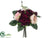 Rose Bouquet - Burgundy Mauve - Pack of 12