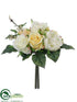 Silk Plants Direct Rose Bouquet - Yellow Cream - Pack of 12