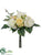Rose Bouquet - Yellow Cream - Pack of 12