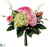 Rose, Peony, Hydrangea Bouquet - Pink Green - Pack of 12