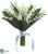 Lily of the Valley Bouquet - Cream - Pack of 6