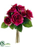 Silk Plants Direct Rose Bouquet - Beauty - Pack of 6
