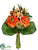 Ranunculus, Alstroemeria Bouquet - Orange Yellow - Pack of 6