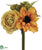 Rose, Hydrangea, Anemone Bouquet - Yellow Green - Pack of 24