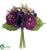 Rose, Hydrangea, Anemone Bouquet - Lilac Purple - Pack of 12
