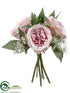 Silk Plants Direct Rose Bouquet - Lavender Mauve - Pack of 6