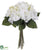 Rose, Tulip, Hydrangea Bouquet - Cream - Pack of 6