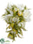 Peony, Fern Cascade Bouquet - White - Pack of 6