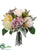 Rose Bouquet - Mixed Pastel - Pack of 4