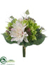 Silk Plants Direct Dahlia Bouquet - Pink Green - Pack of 12