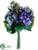 Hydrangea, Berry Bouquet - Purple Green - Pack of 6