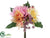 Silk Plants Direct Dahlia Bouquet - Seafoam Green - Pack of 6