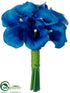 Silk Plants Direct Calla Lily Bouquet - Blue - Pack of 6