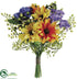 Silk Plants Direct Sunflower, Fern Bouquet - Mixed - Pack of 12