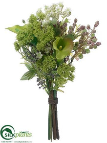 Calla Lily, Blossom Bouquet - Green Lavender - Pack of 6