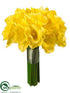 Silk Plants Direct Daffodil Bouquet - Yellow - Pack of 12