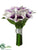 Calla Lily Bouquet - Cream Purple - Pack of 12