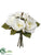 Rose Bouquet - White - Pack of 12