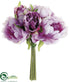 Silk Plants Direct Peony Bouquet - Violet - Pack of 12