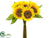 Sunflower Bouquet - Yellow - Pack of 6