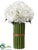 Hydrangea Bouquet - White - Pack of 2