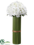 Silk Plants Direct Hydrangea Bouquet - White - Pack of 2