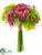 Hydrangea, Rose Bouquet - Mauve Green - Pack of 12