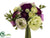Ranunculus Bouquet - Purple Green - Pack of 6
